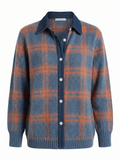 Chaqueta Teresa Tartán azul denim