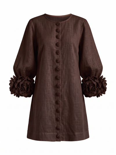 Vestido Beatriz Marrón chocolate