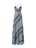 Vestido Sofía Azul Multicolor