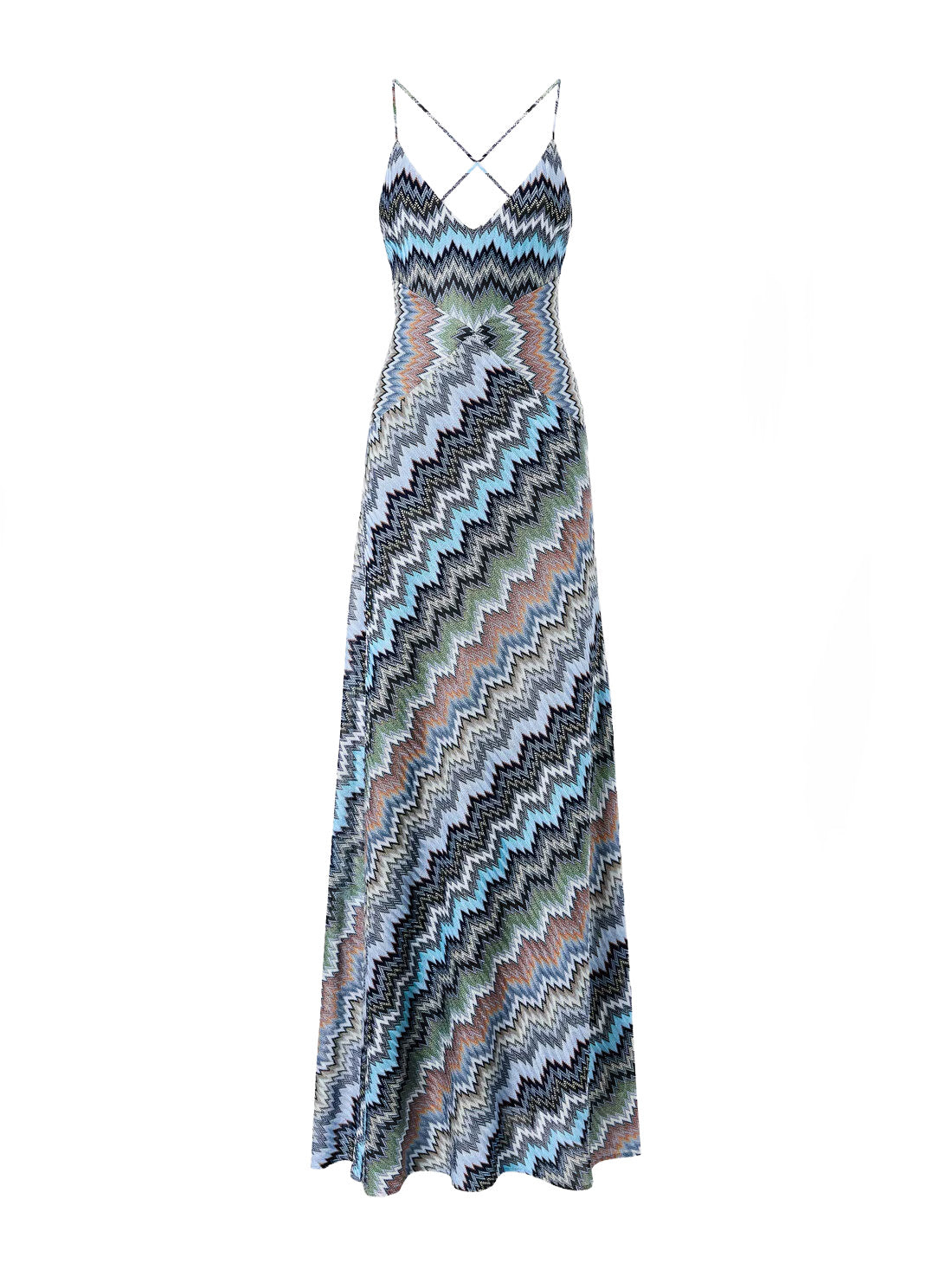 Vestido Sofía Azul Multicolor