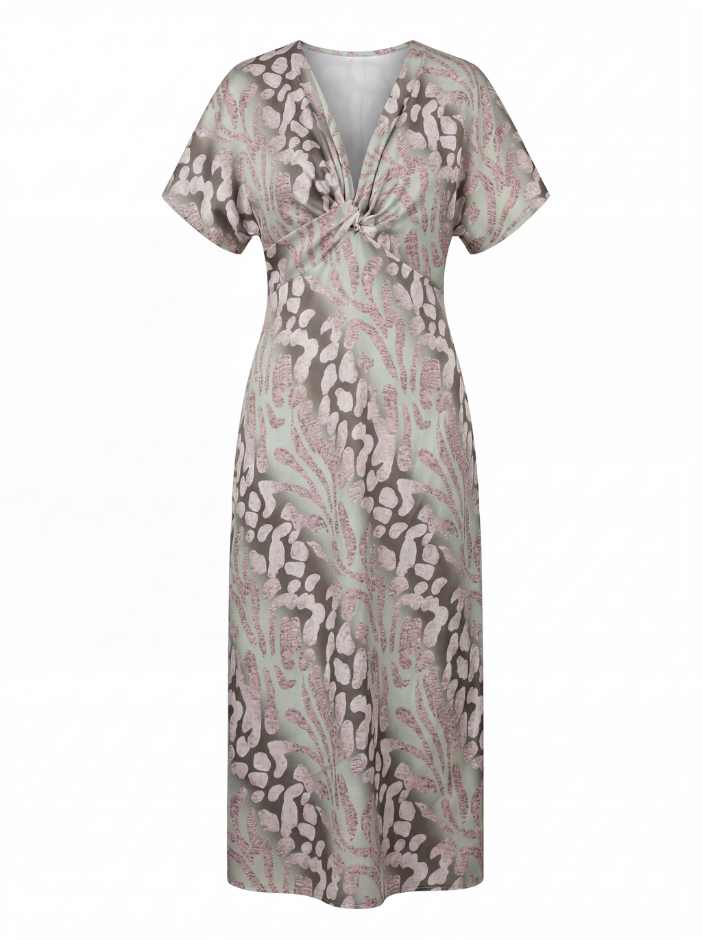Vestido Rocío Salvia y rosa