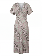 Vestido Rocío Salvia y rosa
