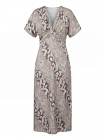 Vestido Rocío Salvia y rosa