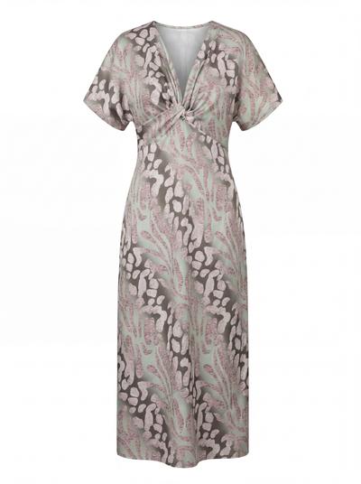 Vestido Rocío Salvia y rosa